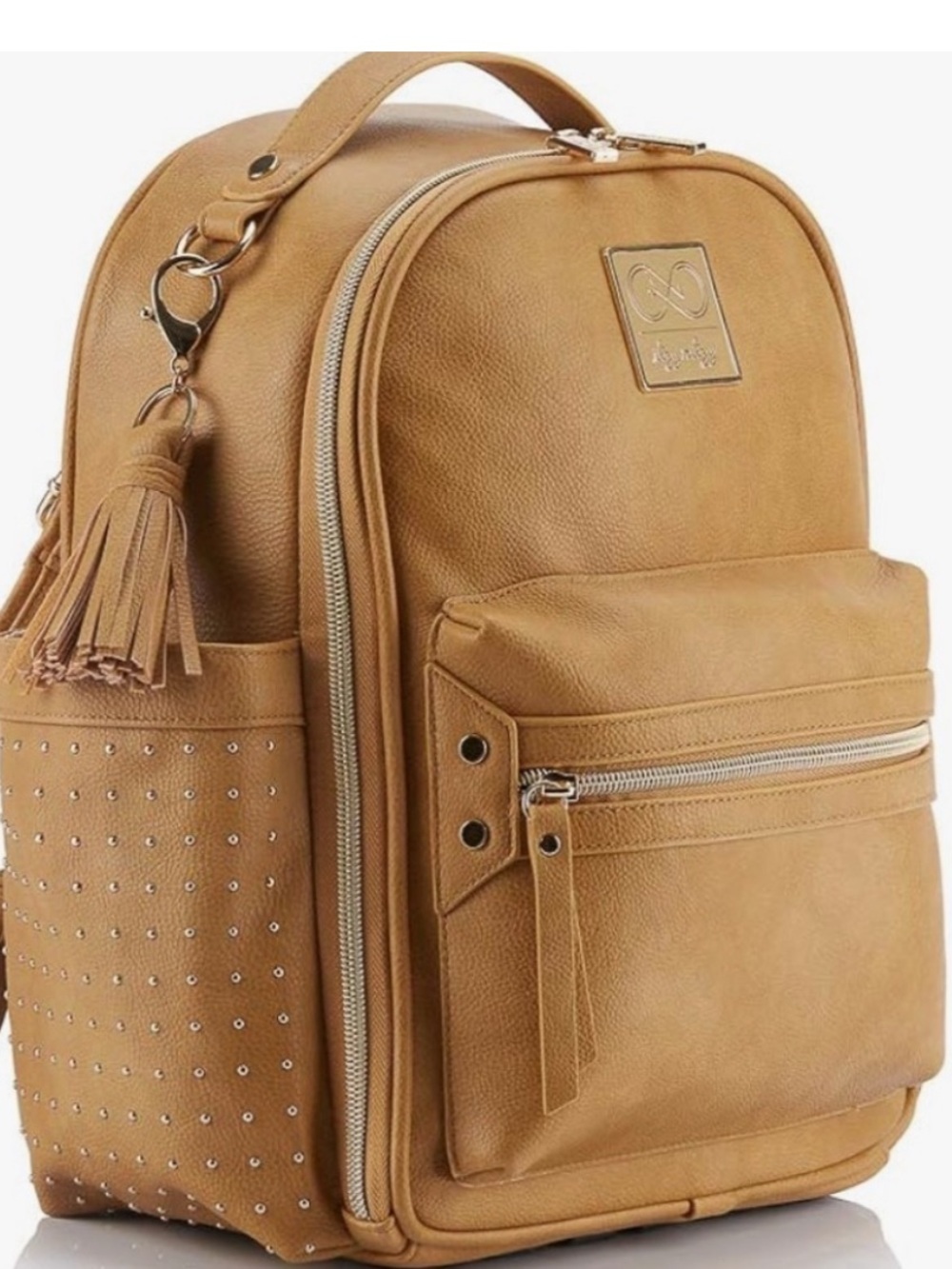 Chelsea & Cole Itzy Ritzy Camel sSudded Mini Backpack Diaper Bag